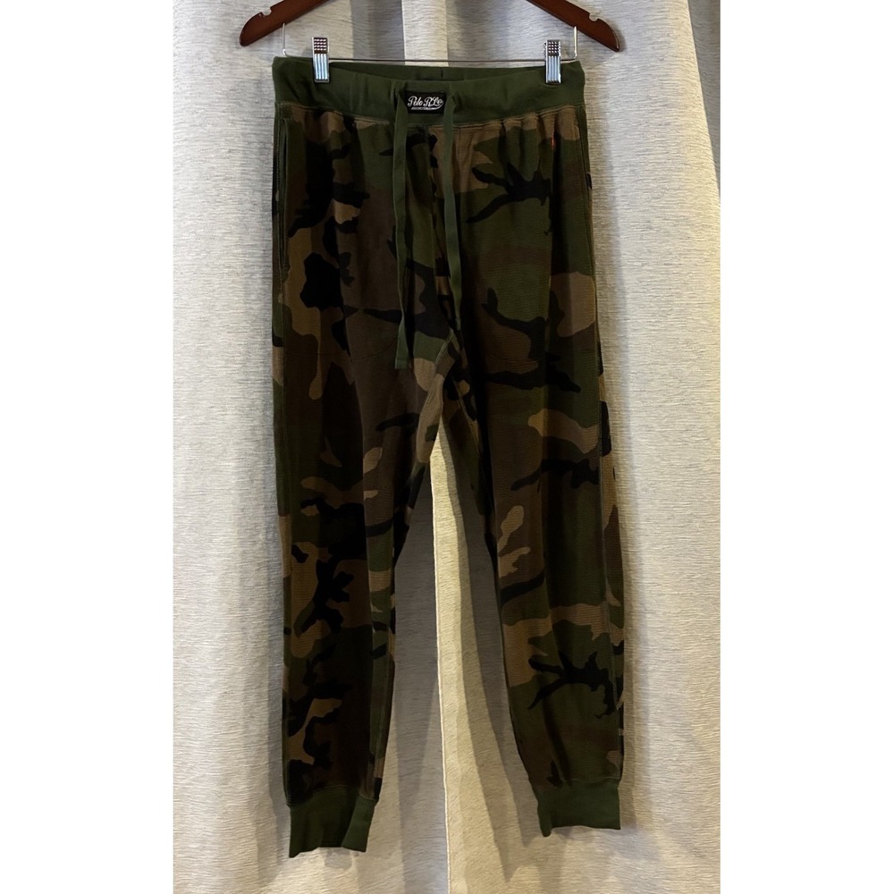 Polo Ralph Lauren Green Camo Jersey Cotton Sleep Jogger Pants Size M